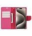 Mercury Roze Goospery Textiel Bookcase Hoesje voor de iPhone 15 Pro