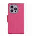 Mercury Roze Goospery Textiel Bookcase Hoesje voor de iPhone 15 Pro