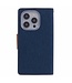 Mercury Donkerblauw Goospery Textiel Bookcase Hoesje voor de iPhone 15 Pro