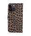 SoFetch Bruin Luipaard Faux Leder Hoesje voor de iPhone 15 Pro