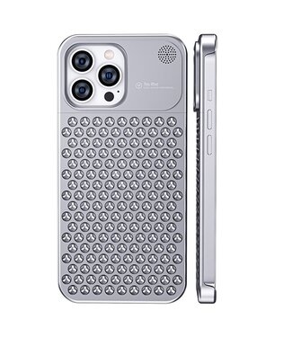 SoFetch Zilver Warmteafvoerend Hardcase Hoesje iPhone 15 Pro