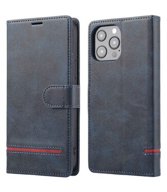 SoFetch Blauw Modern Bookcase Hoesje iPhone 15 Pro Max