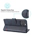 SoFetch Blauw Modern Bookcase Hoesje voor de iPhone 15 Pro Max