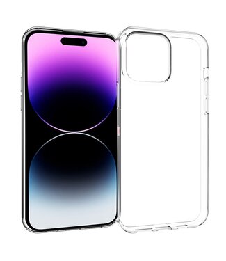 SoFetch Transparant Valbestendig TPU Hoesje iPhone 15 Pro Max