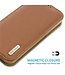 DUX DUCIS Bruin RFID Flipcover Hoesje voor de iPhone 15 Pro Max