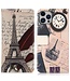 SoFetch  Eiffeltoren Bookcase Hoesje voor de iPhone 15 Pro Max