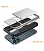 SoFetch Zilver Pasjeshouder Hybride Hoesje met Handriem voor de iPhone 15 Pro Max