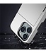 SoFetch Zilver Pasjeshouder Hybride Hoesje met Handriem voor de iPhone 15 Pro Max