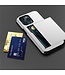 SoFetch Zilver Pasjeshouder Hybride Hoesje met Handriem voor de iPhone 15 Pro Max