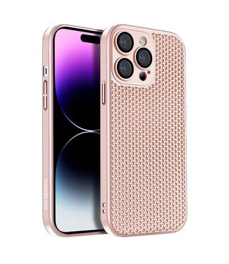 KSTDesign Roze Warmteafvoerend Hardcase Hoesje iPhone 15 Pro Max