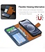 SoFetch Blauw Pasjeshouder Glad Bookcase Hoesje voor de iPhone 15 Pro Max