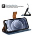 SoFetch Blauw Pasjeshouder Glad Bookcase Hoesje voor de iPhone 15 Pro Max