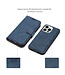 SoFetch Blauw Pasjeshouder Glad Bookcase Hoesje voor de iPhone 15 Pro Max
