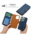 SoFetch Blauw Pasjeshouder Glad Bookcase Hoesje voor de iPhone 15 Pro Max