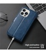 SoFetch Blauw Pasjeshouder Glad Bookcase Hoesje voor de iPhone 15 Pro Max