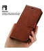 SoFetch Bruin Pasjeshouder Glad Bookcase Hoesje voor de iPhone 15 Pro Max