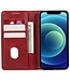SoFetch Rood Elegant Bookcase Hoesje voor de iPhone 15 Pro Max