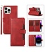 SoFetch Rood Wallet Bookcase Hoesje met Polsbandje voor de iPhone 15 Pro Max