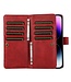 SoFetch Rood Wallet Bookcase Hoesje met Polsbandje voor de iPhone 15 Pro Max