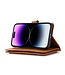 SoFetch Lichtbruin Wallet Bookcase Hoesje voor de iPhone 15 Pro Max
