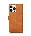 SoFetch Lichtbruin Wallet Bookcase Hoesje voor de iPhone 15 Pro Max