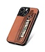 SoFetch Oranje Pasjeshouder 2 in 1 Hoesje voor de iPhone 15 Pro Max