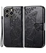 SoFetch Zwart Vlinder Bookcase Hoesje voor de iPhone 15 Pro Max