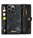 CaseMe Zwart Wallet Bookcase Hoesje voor de iPhone 15 Pro Max