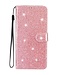 SoFetch Roze Glitters Bookcase Hoesje voor de iPhone 15 Pro Max
