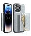 DG.Ming Zilver Pasjeshouder Glitters 2 in 1 Hoesje voor de iPhone 15 Pro Max