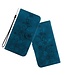 SoFetch Donkerblauw Bloemen Bookcase Hoesje voor de iPhone 15 Pro Max