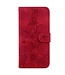 SoFetch Rood Bloemen Bookcase Hoesje voor de iPhone 15 Pro Max