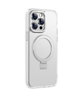 X-Level Wit MagSafe Houder Hybride Hoesje iPhone 15 Pro Max