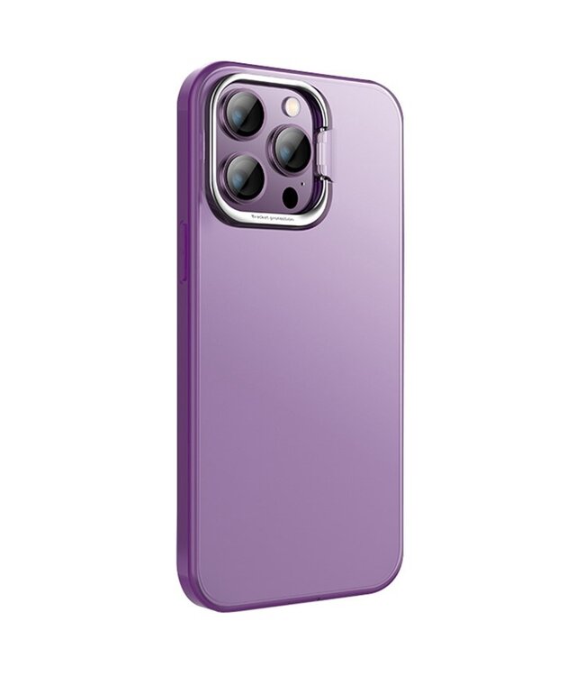 X-Level Paars Houder Hybride Hoesje voor de iPhone 15 Pro Max