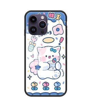 SoFetch Taart Kat Hybride Hoesje iPhone 15 Pro Max