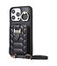 SoFetch Zwart Pasjeshouder Hybride Hoesje voor de iPhone 15 Pro Max
