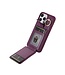 SoFetch Bordeaux Rood Pasjeshouder Hybride Hoesje voor de iPhone 15 Pro Max