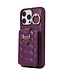 SoFetch Bordeaux Rood Pasjeshouder Hybride Hoesje voor de iPhone 15 Pro Max