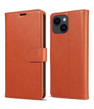 SoFetch Oranje RFID Bookcase Hoesje iPhone 15 Pro Max