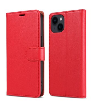 SoFetch Rood RFID Bookcase Hoesje iPhone 15 Pro Max