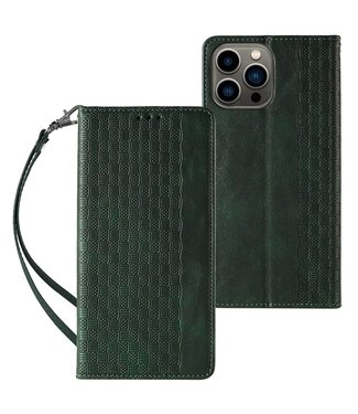 SoFetch Groen Modern Bookcase Hoesje iPhone 15 Pro Max