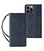 SoFetch Blauw Modern Bookcase Hoesje voor de iPhone 15 Pro Max