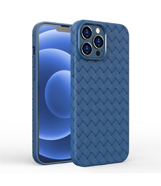 SoFetch Blauw Geweven TPU Hoesje iPhone 15 Pro Max