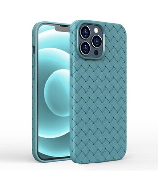 SoFetch Cyaan Geweven TPU Hoesje iPhone 15 Pro Max
