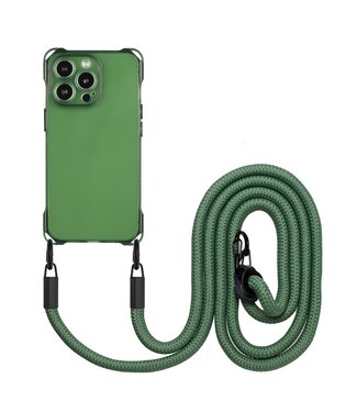 SoFetch Legergroen Valbestendig TPU Hoesje iPhone 15 Pro Max