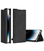 SoFetch Zwart Nappa Textuur Bookcase Hoesje voor de iPhone 15 Pro Max