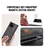SoFetch Zwart Nappa Textuur Bookcase Hoesje voor de iPhone 15 Pro Max