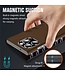 SoFetch Bruin Nappa Textuur Bookcase Hoesje voor de iPhone 15 Pro Max