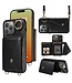 SoFetch Zwart Wallet Litchee 2 in 1 Hoesje voor de iPhone 15 Pro Max