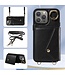 SoFetch Zwart Wallet Litchee 2 in 1 Hoesje voor de iPhone 15 Pro Max
